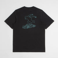Adidas Shmoofoil Gonz Speedy T-Shirt in Black and Preloved Teal thumbnail