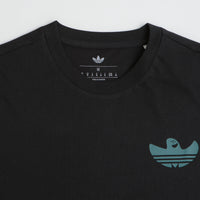 Adidas Shmoofoil Gonz Speedy T-Shirt in Black and Preloved Teal thumbnail