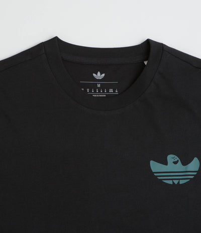 Adidas Shmoofoil Gonz Speedy T-Shirt in Black and Preloved Teal