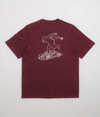 Adidas Shmoofoil Gonz Speedy T-Shirt in Shadow Red and Alumina