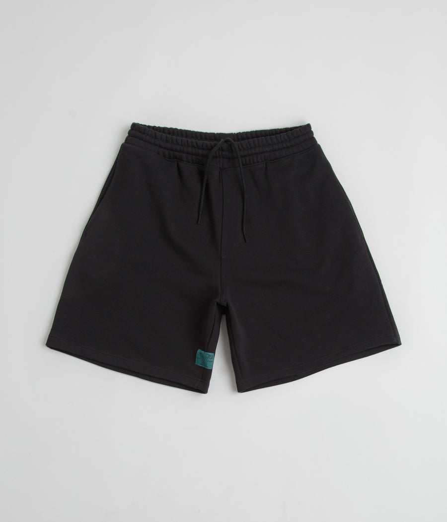 Adidas Shmoofoil Heavyweight Shorts in Black and Preloved Teal