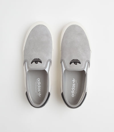 Adidas Shmoofoil Slip Shoes - Solid Grey / Cloud White / Core Black