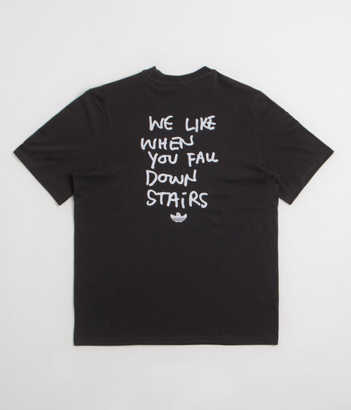 Adidas Shmoofoil Stairs T-Shirt - Black / White