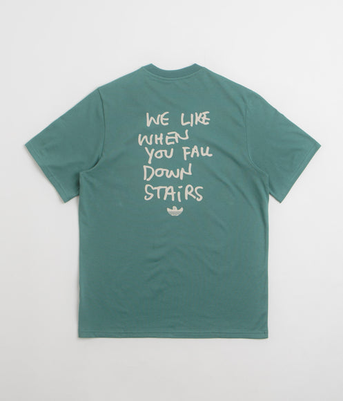 Adidas Shmoofoil Stairs T-Shirt - Preloved Teal / Alumina