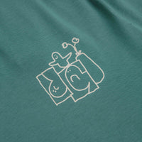 Adidas Shmoofoil Stairs T-Shirt in Preloved Teal and Alumina thumbnail