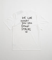 Adidas Shmoofoil Stairs T-Shirt in White and Black