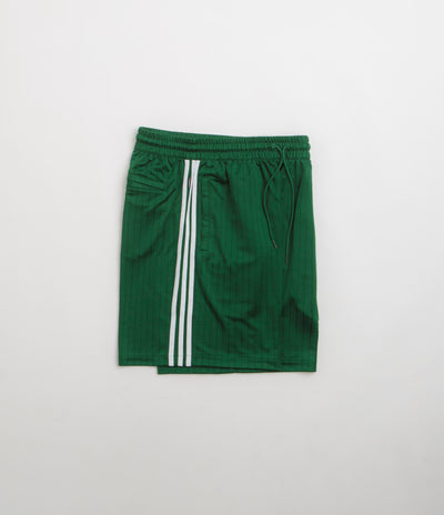 Adidas Skateboarding Classic Shorts in Dark Green and White
