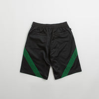 Adidas Skateboarding Football Shorts in Black and Dark Green / White thumbnail