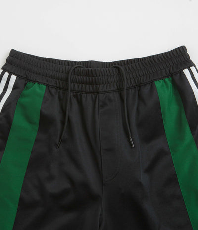 Adidas Skateboarding Football Shorts in Black and Dark Green / White