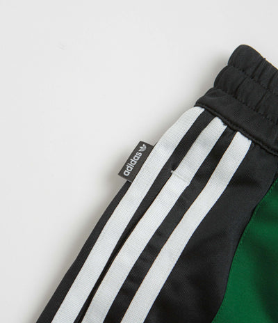 Adidas Skateboarding Football Shorts in Black and Dark Green / White