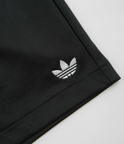 Adidas Skateboarding Football Shorts in Black and Dark Green / White