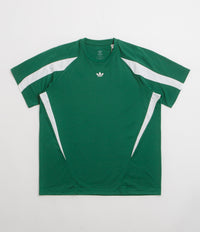 Adidas Skateboarding Teamgeist Jersey in Dark Green and White