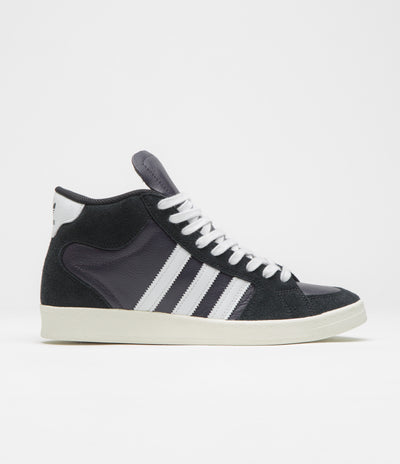 Adidas Superskate Shoes in Core Black and Crystal White / Off White