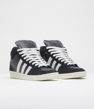 Adidas Superskate Shoes in Core Black and Crystal White / Off White