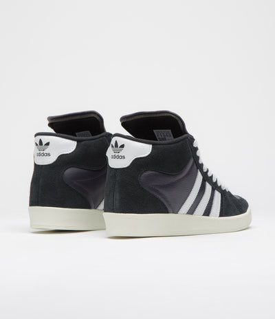 Adidas Superskate Shoes in Core Black and Crystal White / Off White