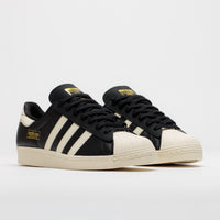 Adidas Superstar 80 ADV Shoes - Core Black / Cream White / Gold Metallic thumbnail
