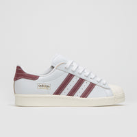 Adidas Superstar 80 ADV Shoes - Crystal White / Shadow Red / Off White thumbnail