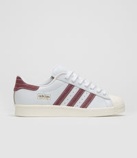 Adidas Superstar 80 ADV Shoes - Crystal White / Shadow Red / Off White