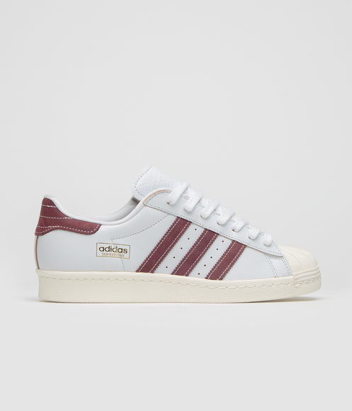 Adidas Superstar 80 ADV Shoes - Crystal White / Shadow Red / Off White