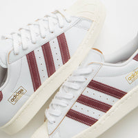 Adidas Superstar 80 ADV Shoes - Crystal White / Shadow Red / Off White thumbnail