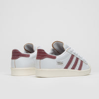 Adidas Superstar 80 ADV Shoes - Crystal White / Shadow Red / Off White thumbnail