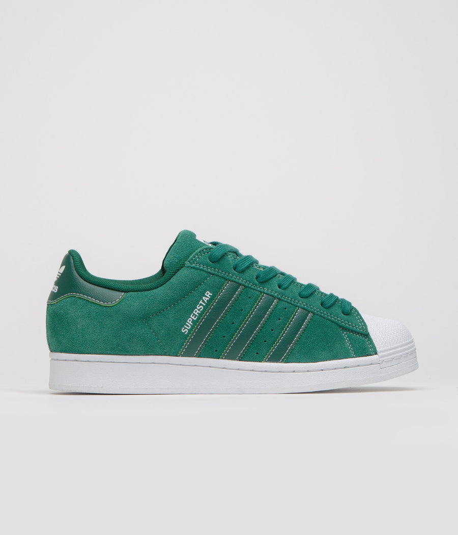 Adidas Superstar ADV Shoes in Collegiate Green and FTWR White / Collegiate Green