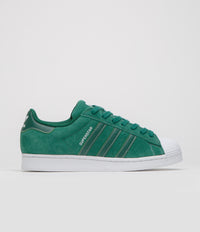 Adidas Superstar ADV Shoes in Collegiate Green and FTWR White / Collegiate Green
