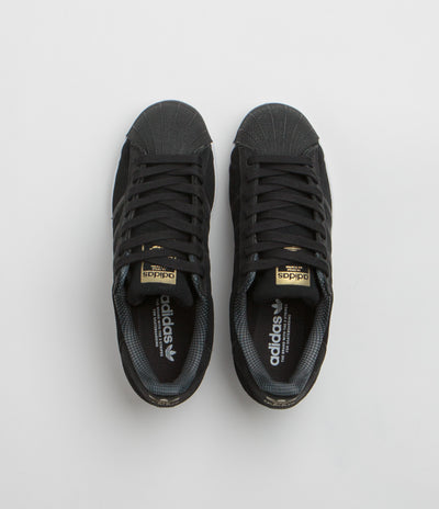 Adidas Superstar ADV Shoes in Core Black and Core Black / FTWR White