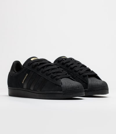 Adidas Superstar ADV Shoes - Core Black / Core Black / Gold Metallic