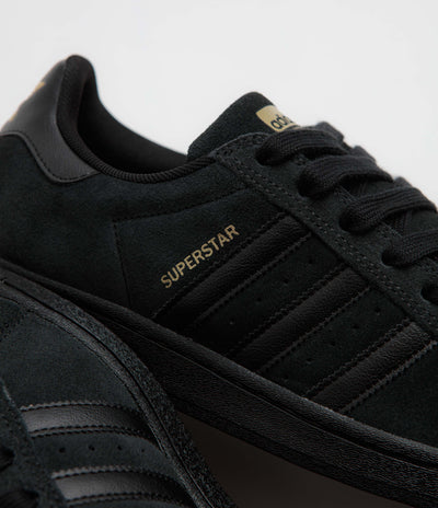 Adidas Superstar ADV Shoes - Core Black / Core Black / Gold Metallic