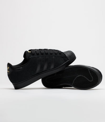 Adidas Superstar ADV Shoes - Core Black / Core Black / Gold Metallic