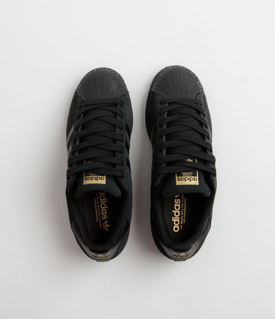 Adidas Superstar ADV Shoes - Core Black / Core Black / Gold Metallic