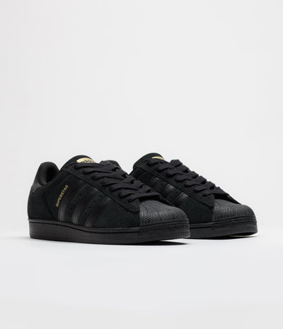 Adidas Superstar ADV Shoes - Core Black / Core Black / Gold Metallic