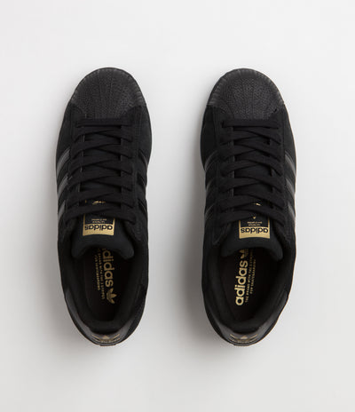 Adidas Superstar ADV Shoes - Core Black / Core Black / Gold Metallic