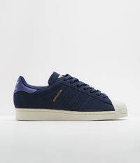 Adidas Superstar ADV Shoes Dark Blue Team Royal Blue Gold Metall Flatspot