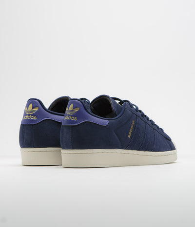 Adidas Superstar ADV Shoes - Dark Blue / Team Royal Blue / Gold Metallic