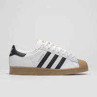 Adidas Superstar ADV Shoes in FTWR White and Core Black / Gum4 thumbnail