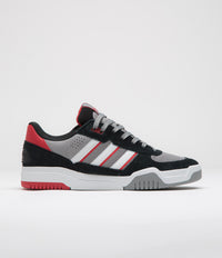 Adidas Tekkira Cup Shoes in Core Black and FTWR White / Better Scarlet