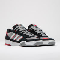 Adidas Tekkira Cup Shoes in Core Black and FTWR White / Better Scarlet thumbnail