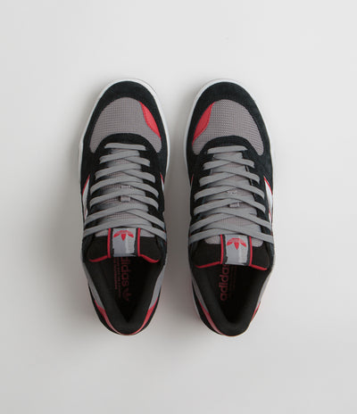 Adidas Tekkira Cup Shoes in Core Black and FTWR White / Better Scarlet