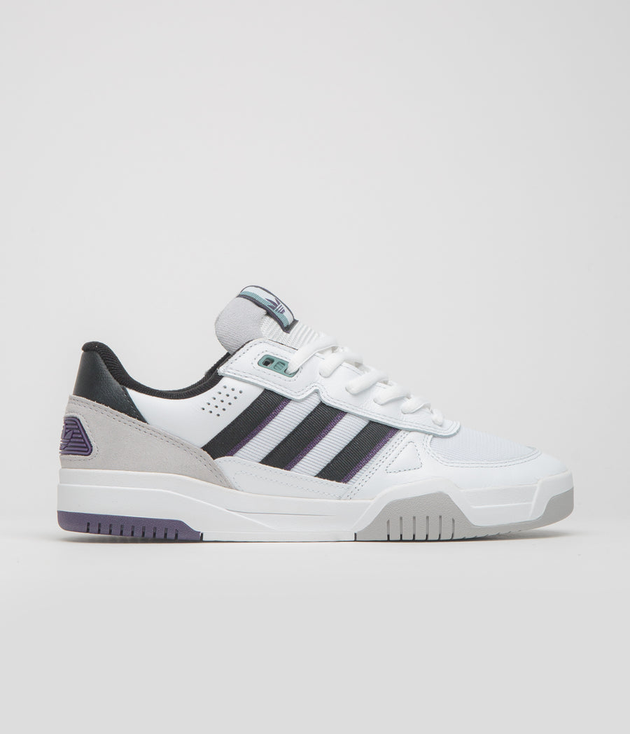 Adidas Tekkira Cup Shoes in FTWR White and Core Black / Aurora Plum