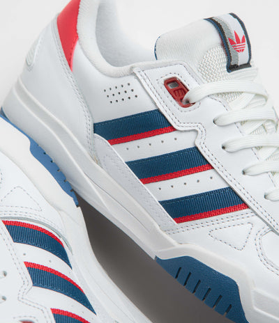 Adidas Tekkira Cup Shoes - FTWR White / Dusky Petrol / Better Scarlet