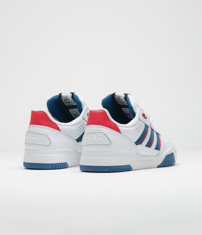 Adidas Tekkira Cup Shoes - FTWR White / Dusky Petrol / Better Scarlet