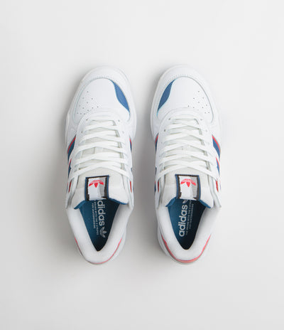 Adidas Tekkira Cup Shoes - FTWR White / Dusky Petrol / Better Scarlet