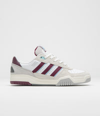 Adidas Tekkira Cup Shoes in FTWR White and Maroon / Clear Sky