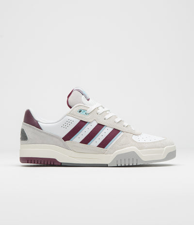 Adidas Tekkira Cup Shoes - FTWR White / Maroon / Clear Sky