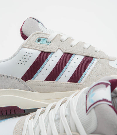 Adidas Tekkira Cup Shoes - FTWR White / Maroon / Clear Sky
