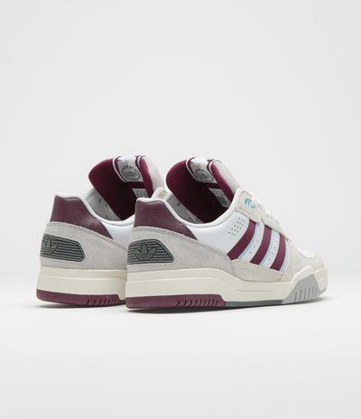 Adidas Tekkira Cup Shoes - FTWR White / Maroon / Clear Sky