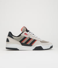 Adidas Tekkira Cup Shoes in Orbit Grey and Core Black / Solar Red