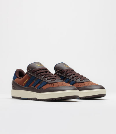 Adidas Tyshawn II Shoes - Aurora Coffee / Dark Blue / Preloved Brown